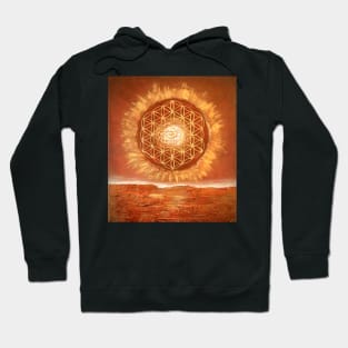 Sacred geometry - sun flower of life Hoodie